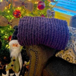 Homemade knit blanket